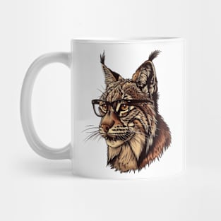 Lynx by Light: Nature's Scholar on the Prowl! Mug